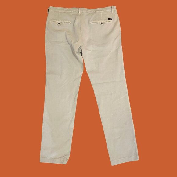 Mason’s Italy Torino Jersey Slim Fit Khaki Pants | Size 54 (XL/38W) - Picture 3 of 12
